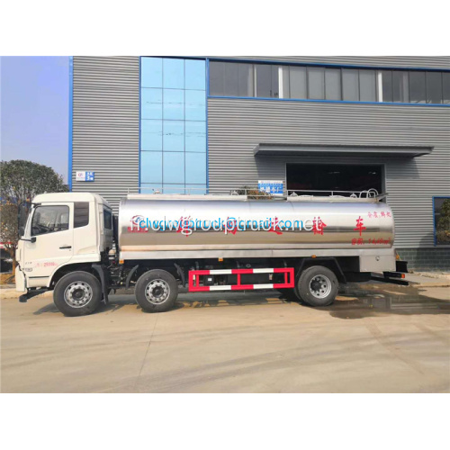 Dongfeng 304 camion-citerne de lait en acier inoxydable